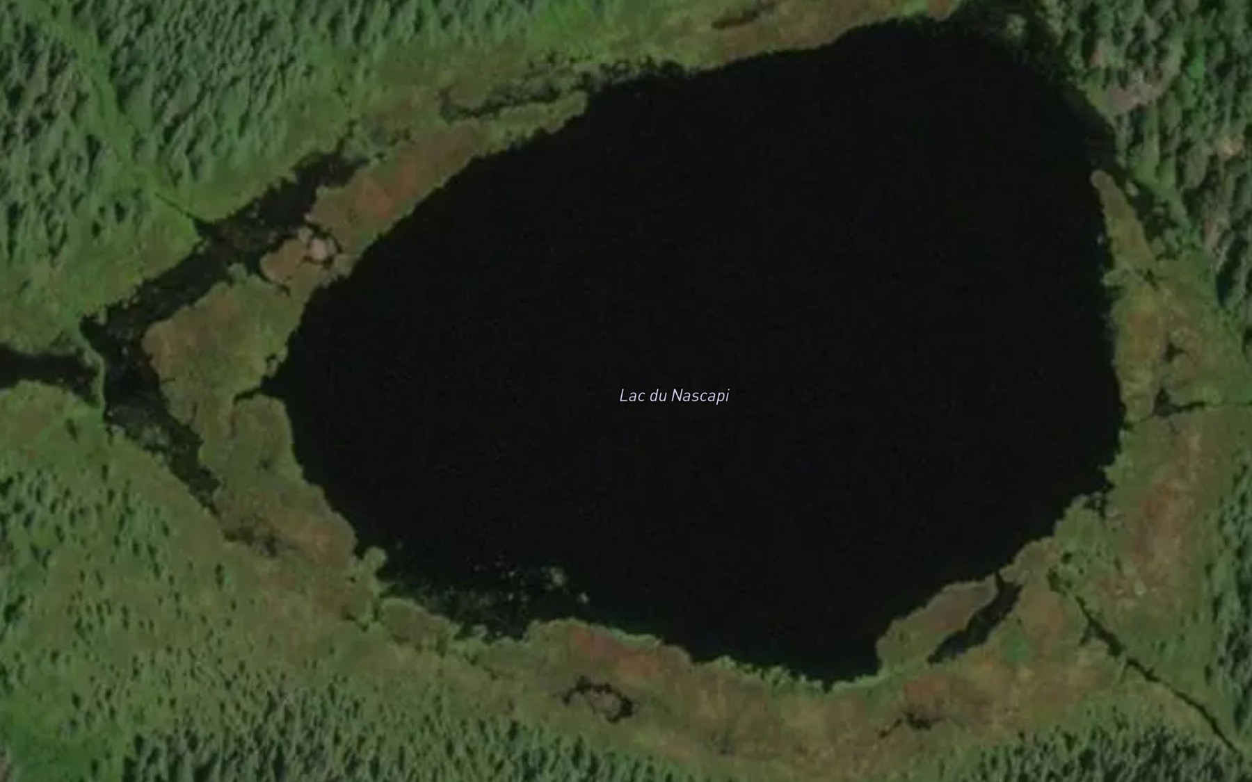 Satellite map of the Lac du Nascapi