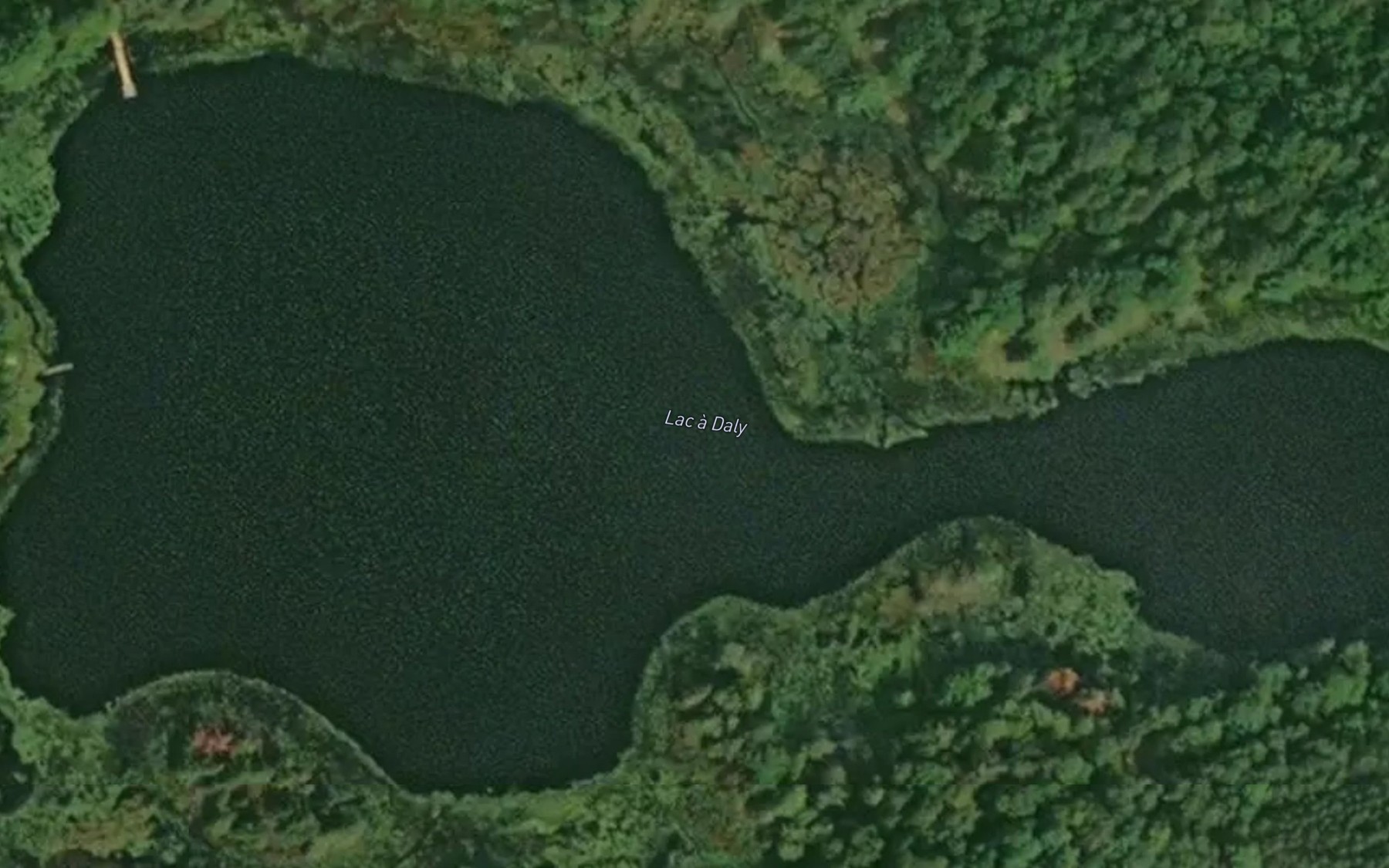Satellite map of the Lac a Daly