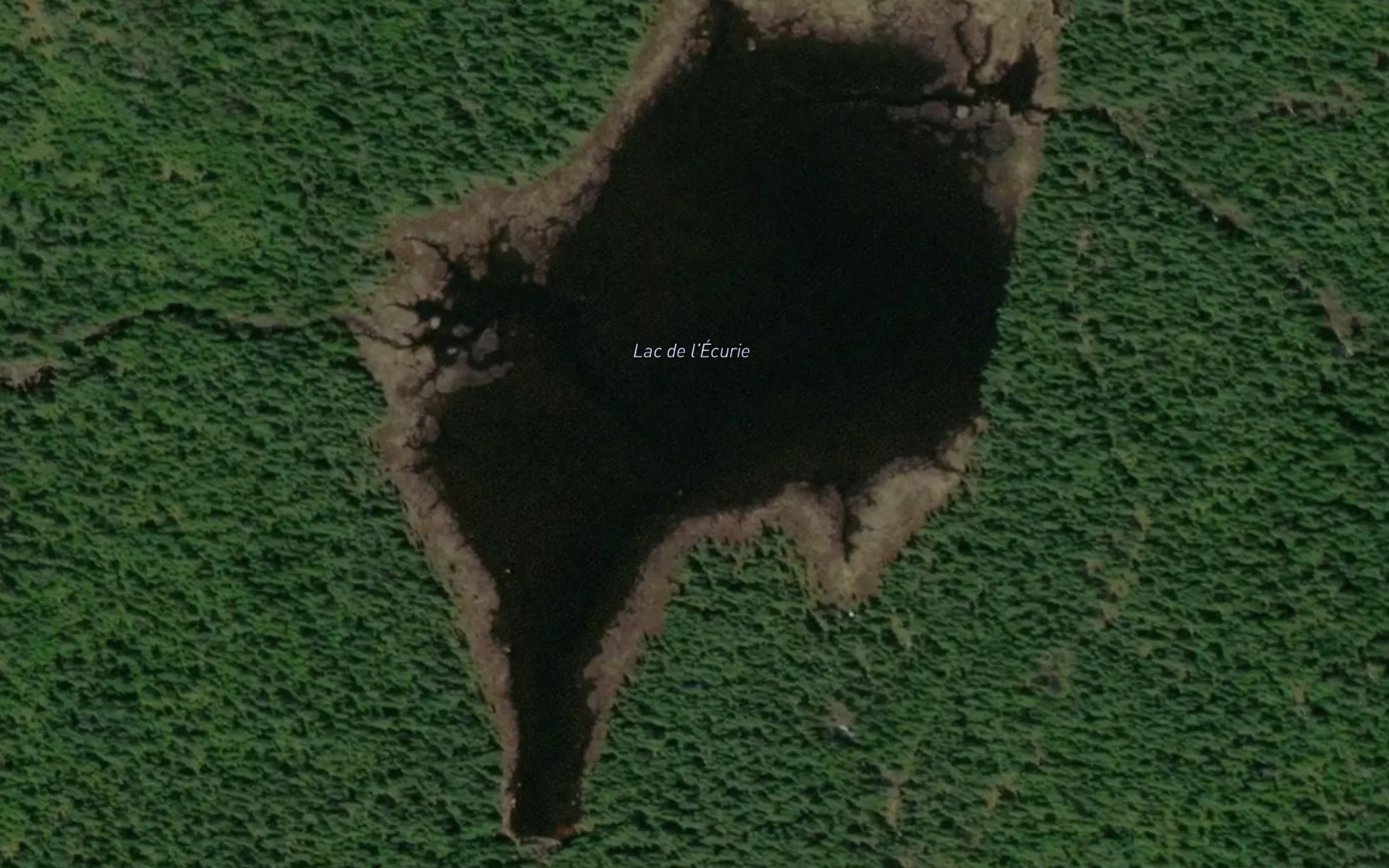 Satellite map of the Lac de l'Ecurie