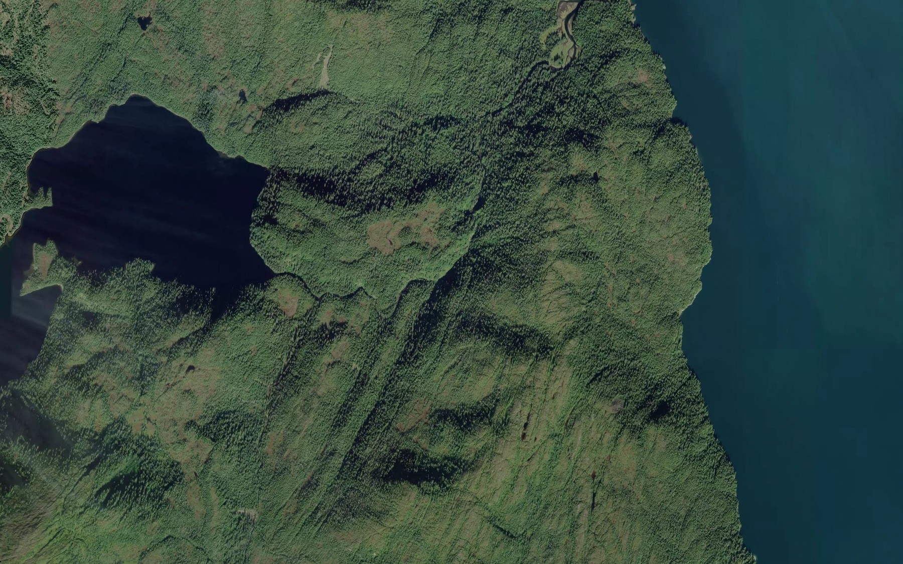 Satellite map of the Fromholtz Creek