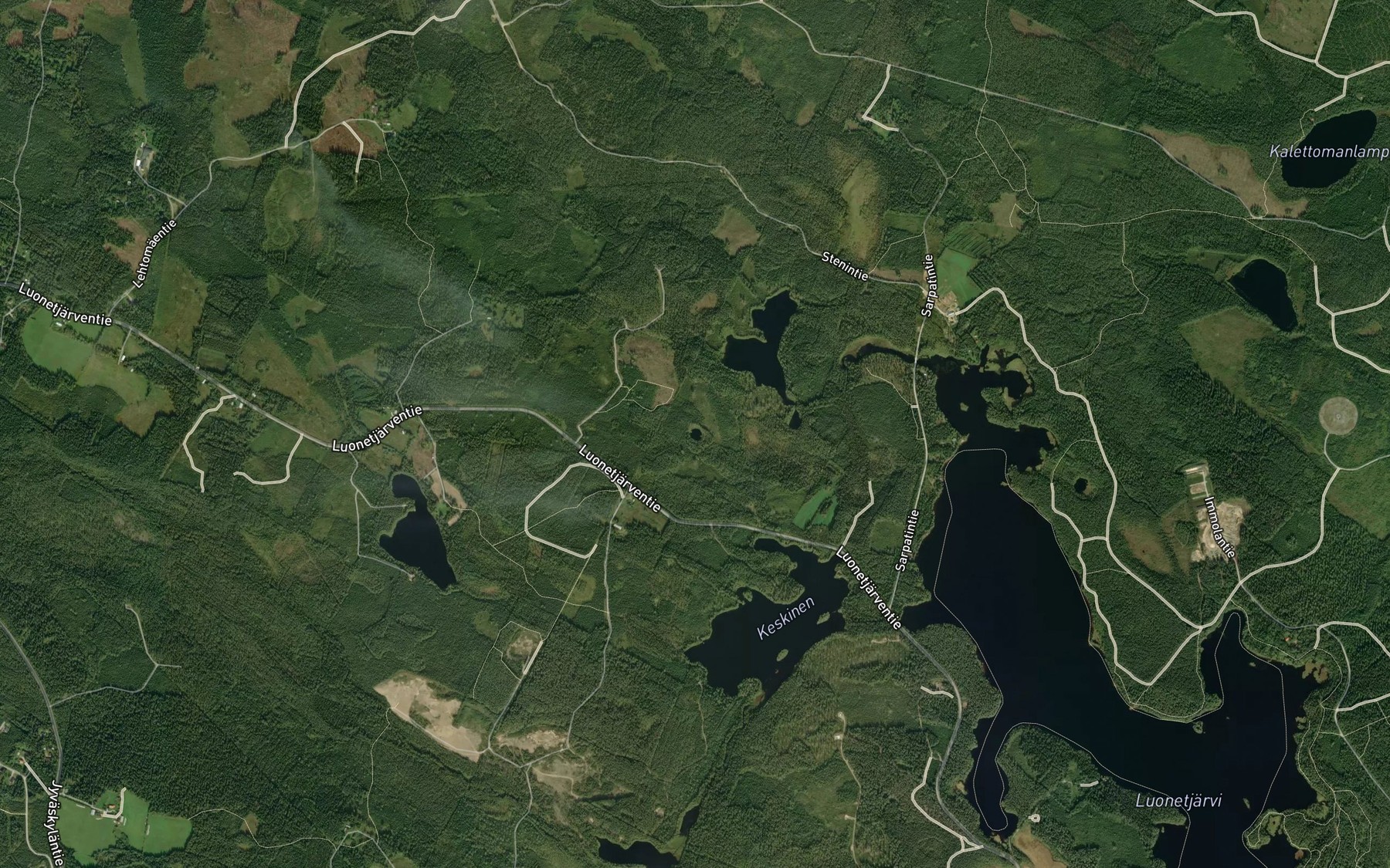 Satellite map of the Pieni-Vaara