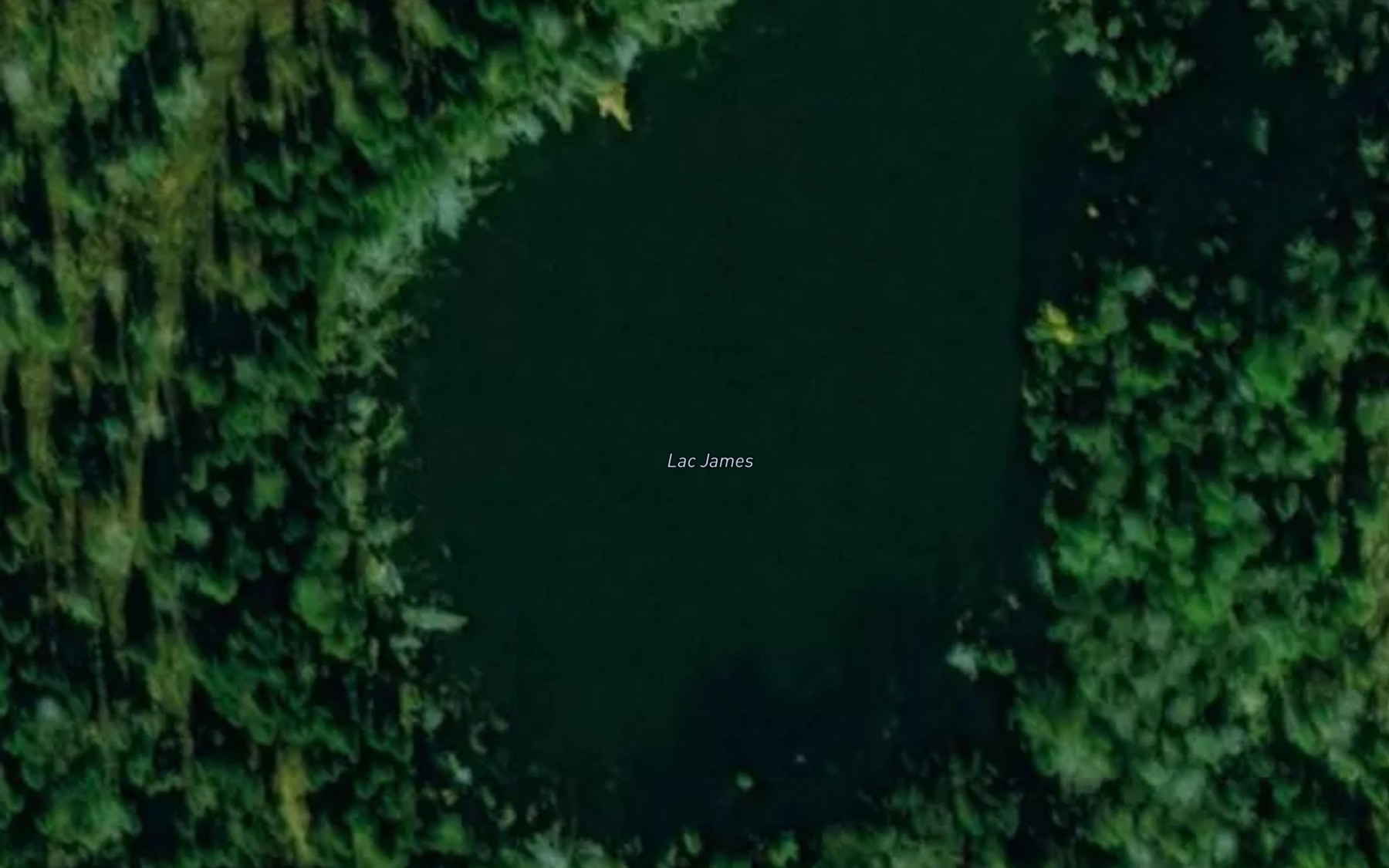 Satellite map of the Lac James