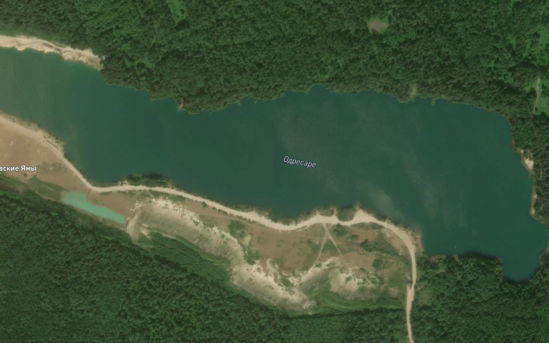 Satellite map of the Kar'yer Baykovskiye Yamy