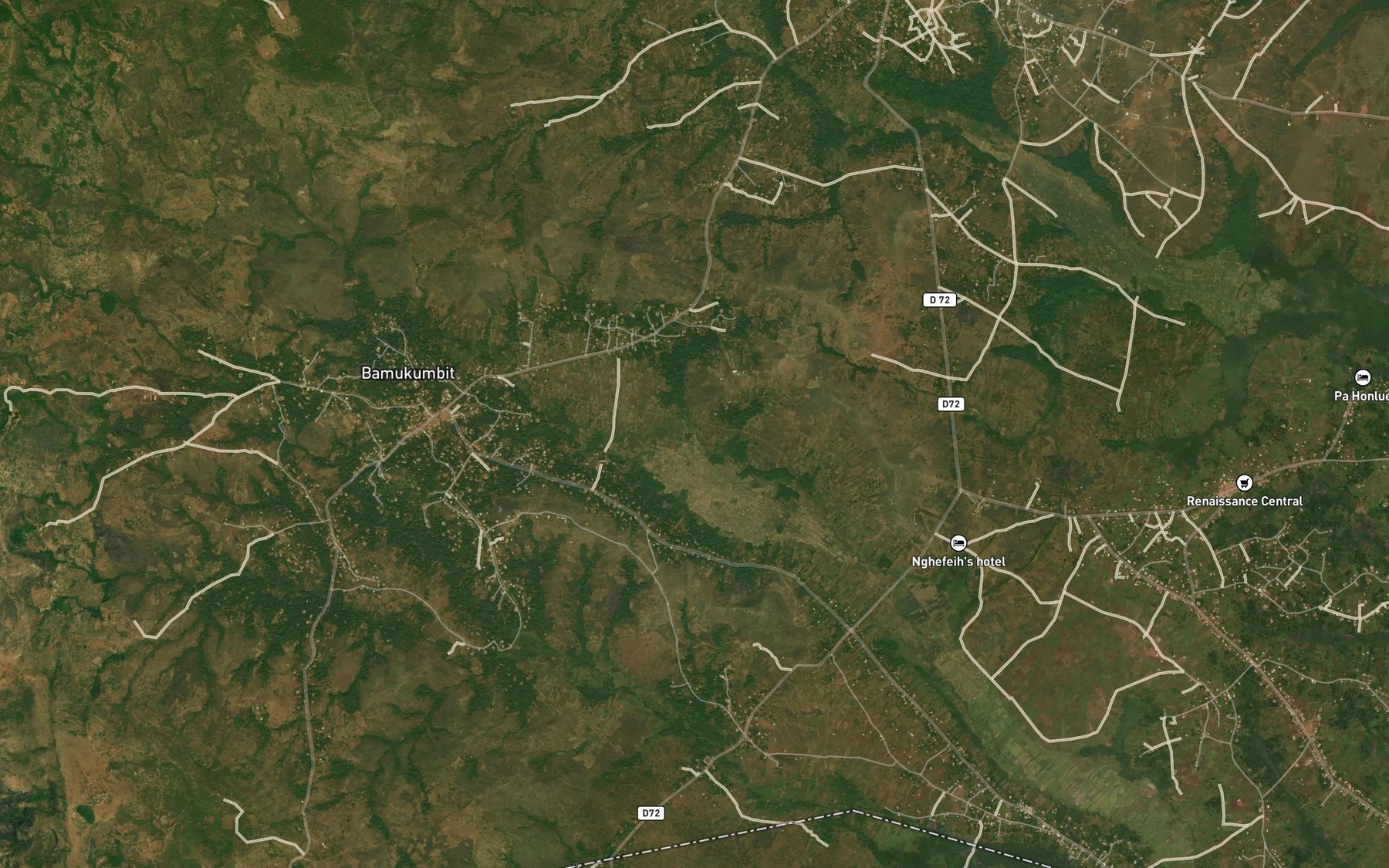 Satellite map of the Alanenge