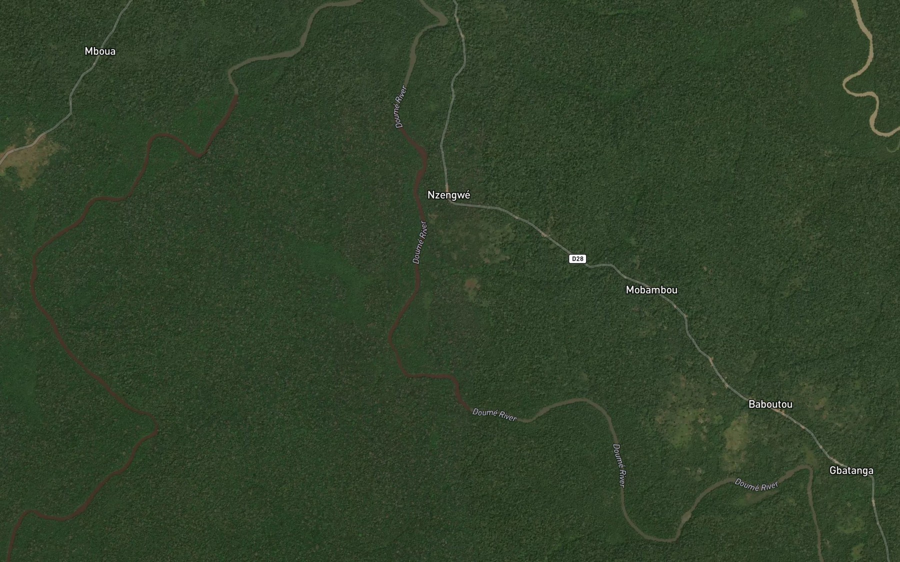 Satellite map of the Mobanbou
