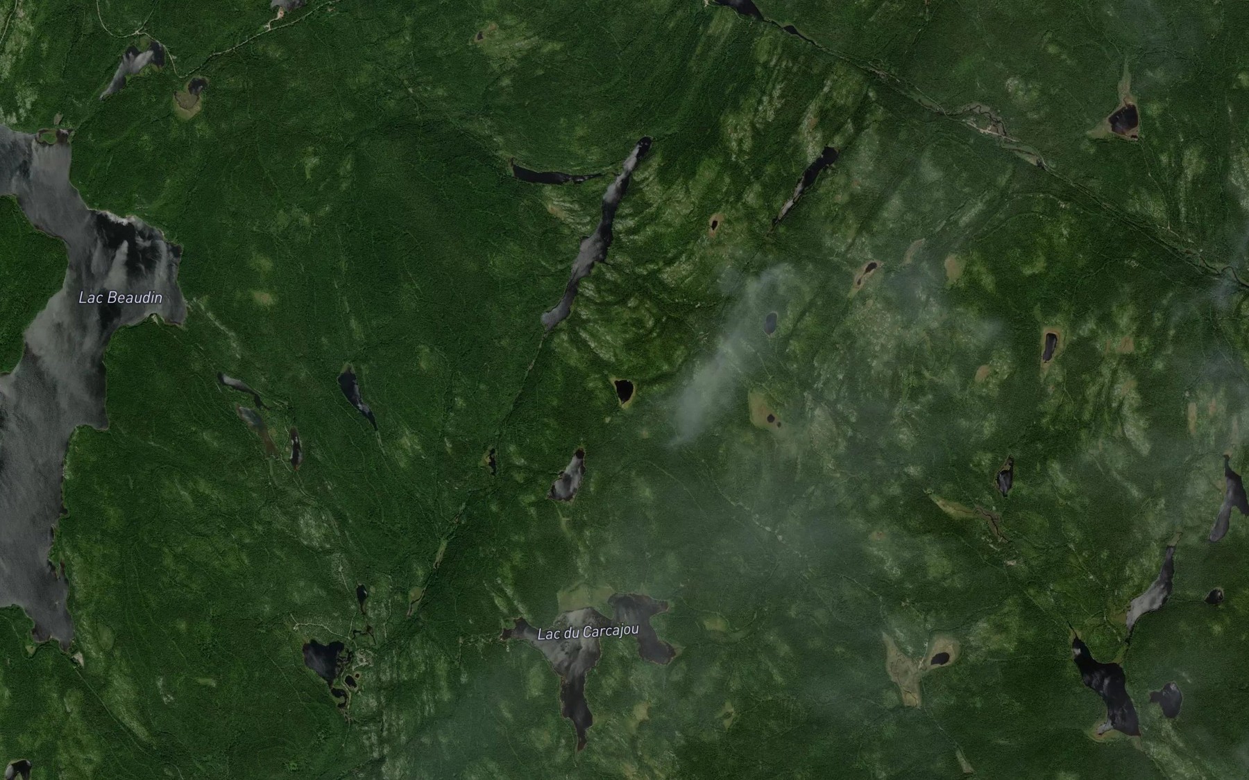 Satellite map of the Lac Greffard