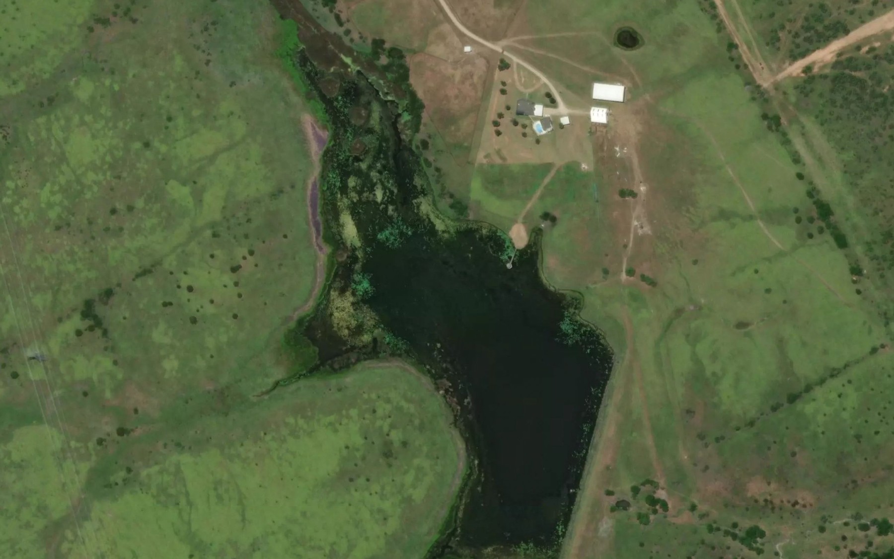 Satellite map of the Soil Conservation Service Site 137a Reservoir