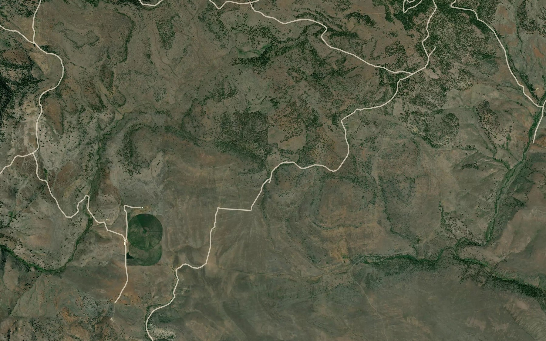Satellite map of the Fourmile Springs