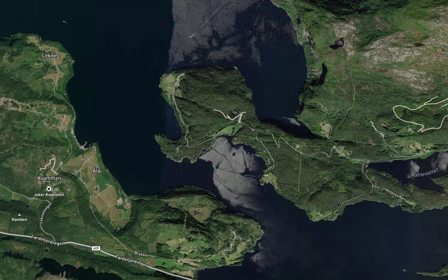 Satellite map of the Groneskardvika