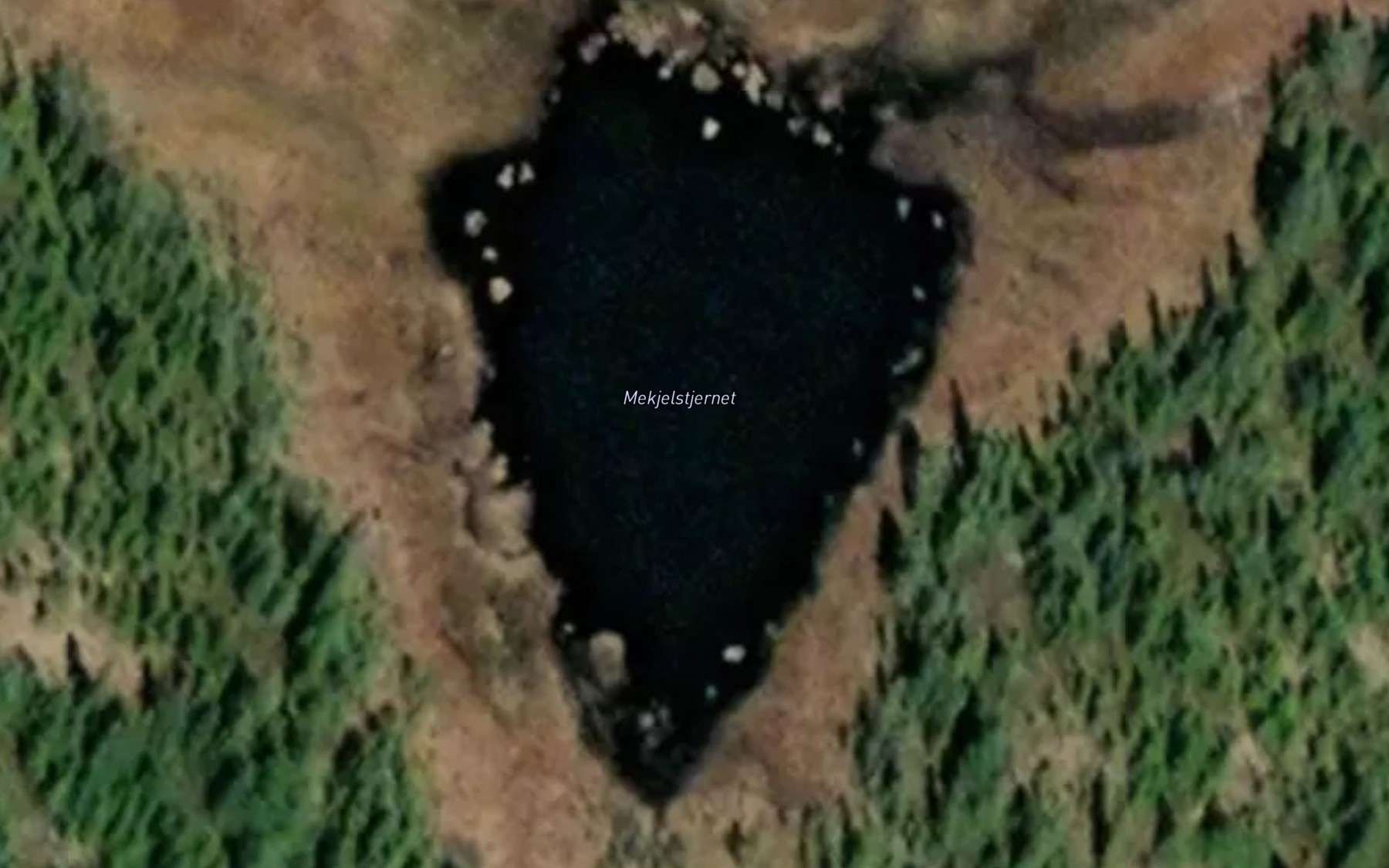 Satellite map of the Mekjelstjednet