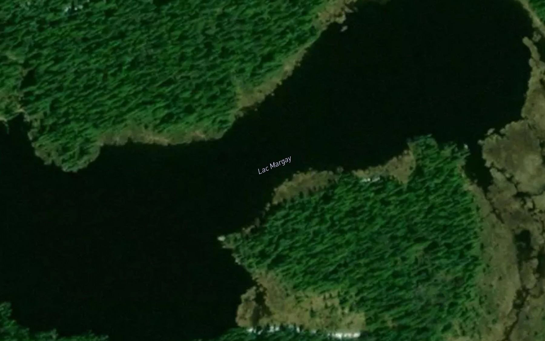 Satellite map of the Lac Margay