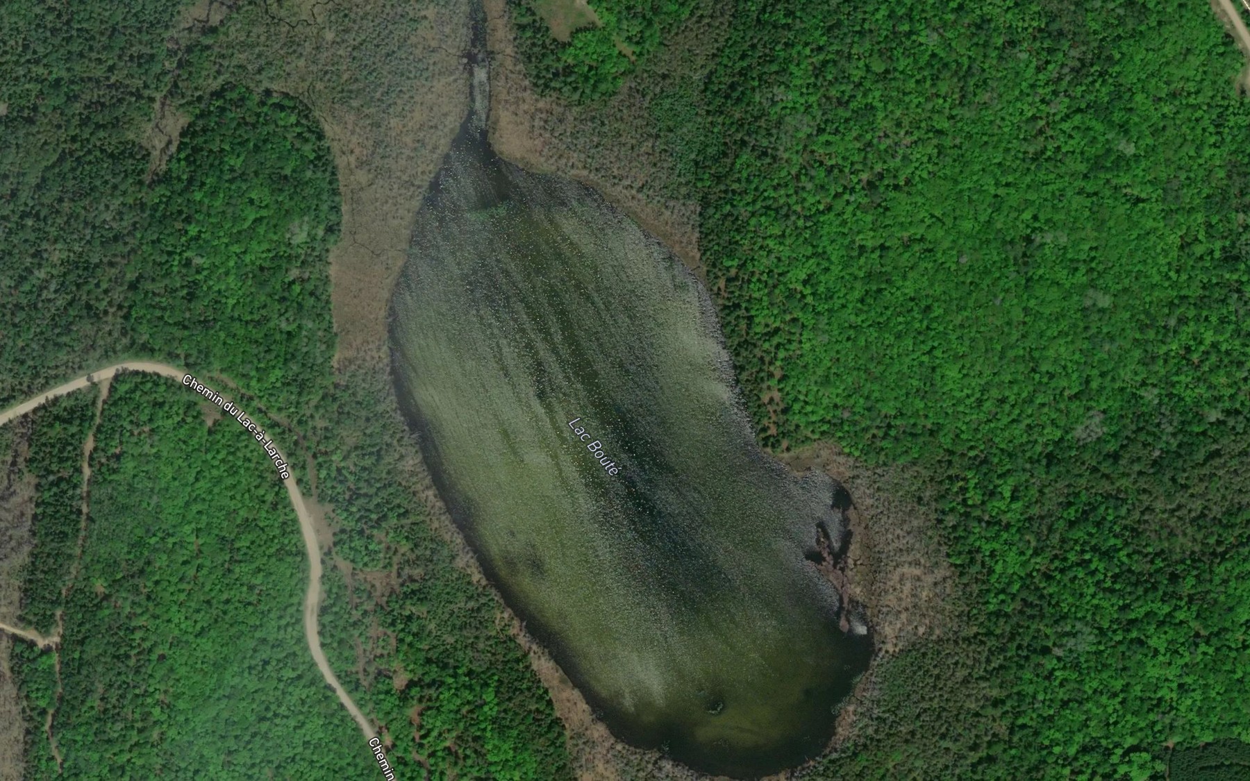 Satellite map of the Lac Boute