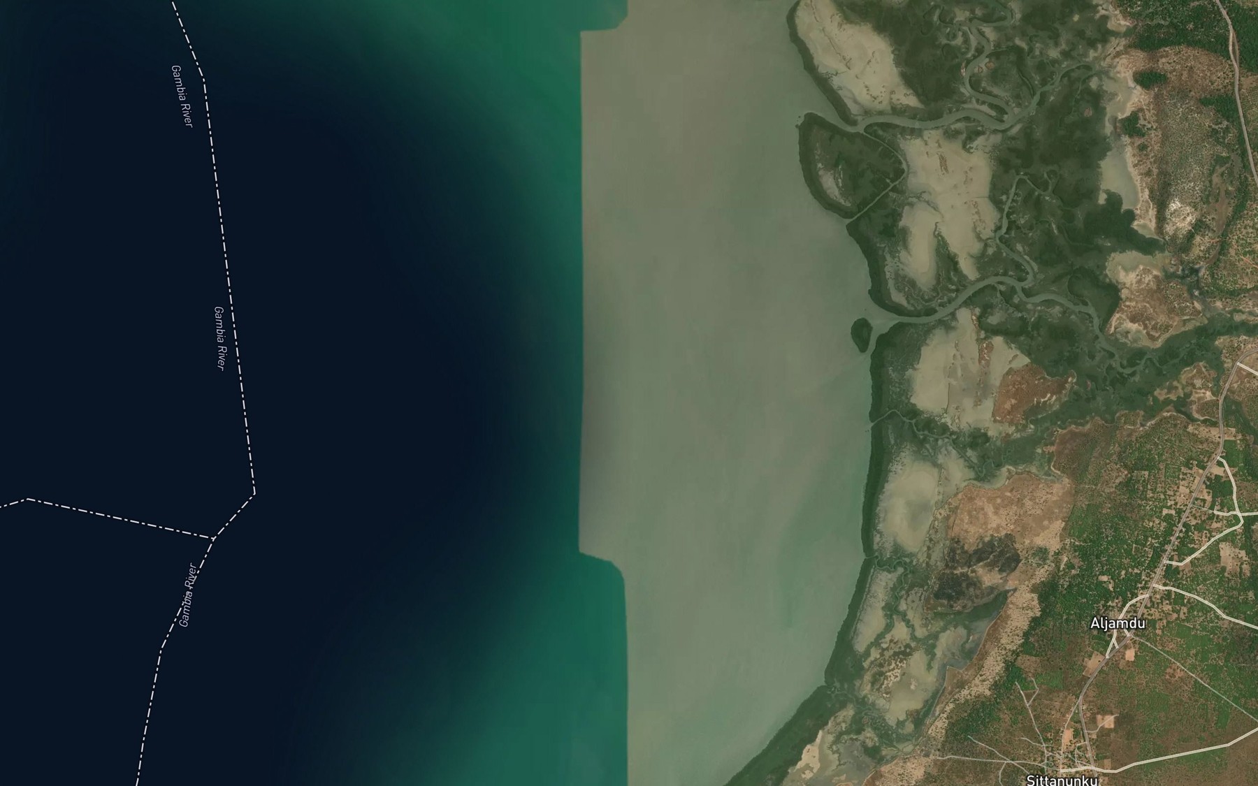 Satellite map of the Bugnadu Flats