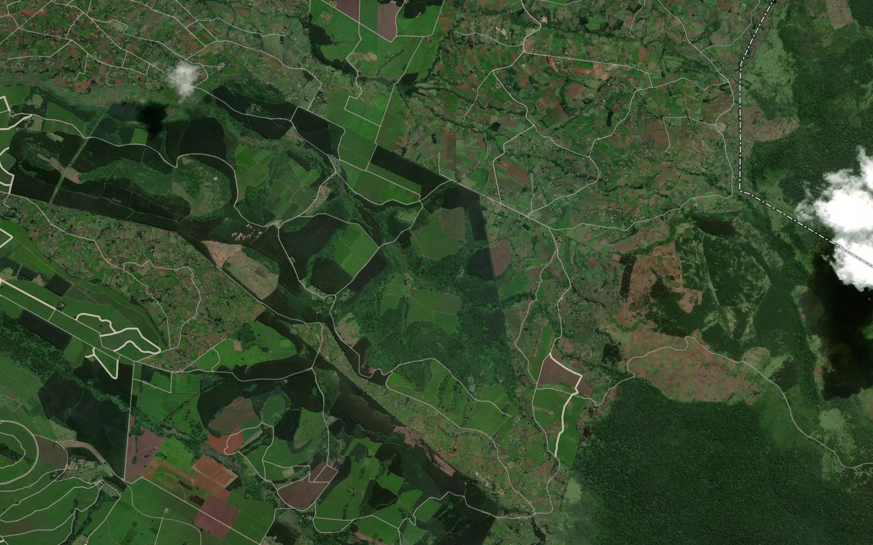 Satellite map of the Kamaseva