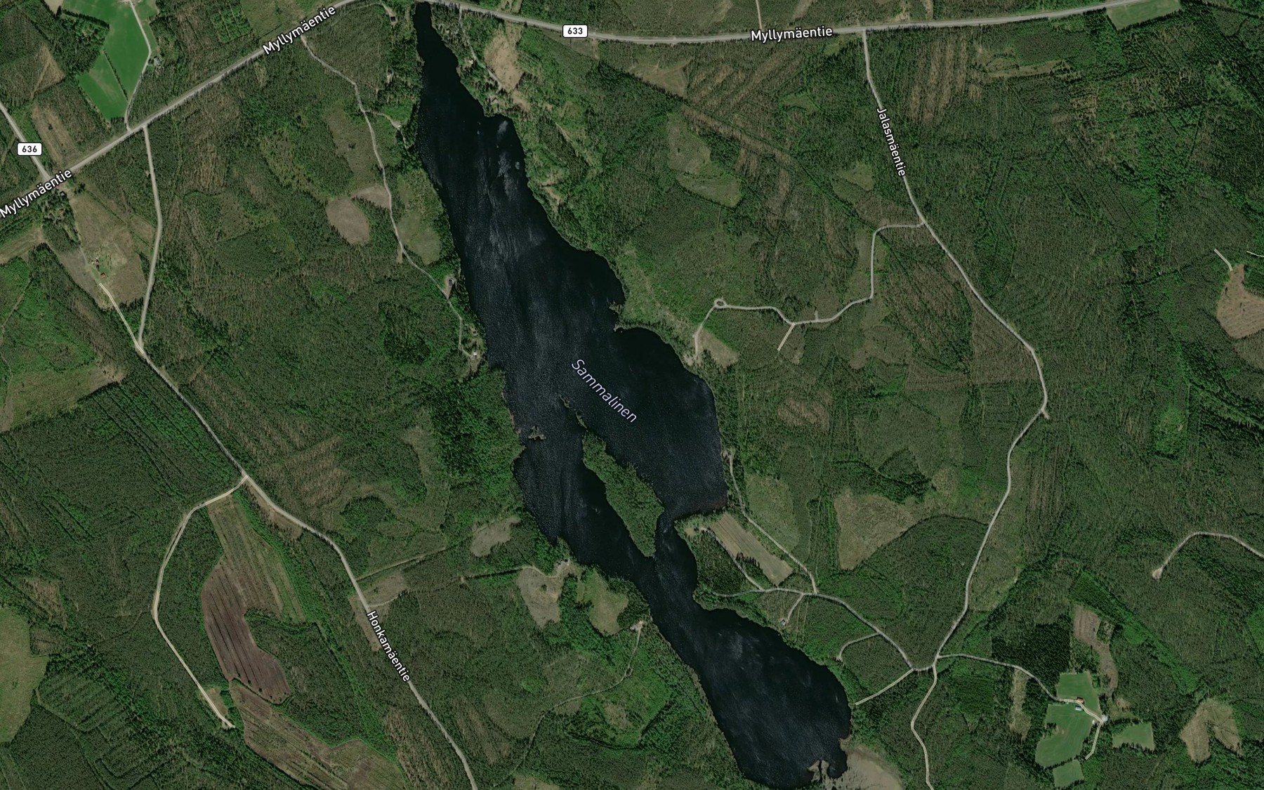 Satellite map of the Sammalinen