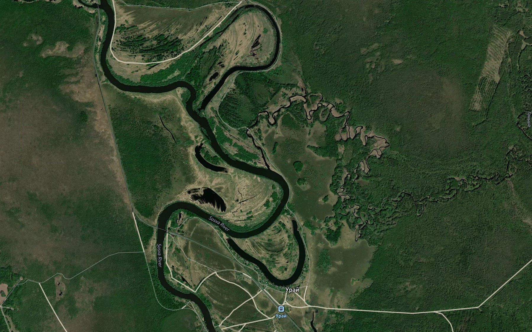 Satellite map of the Tan'sha