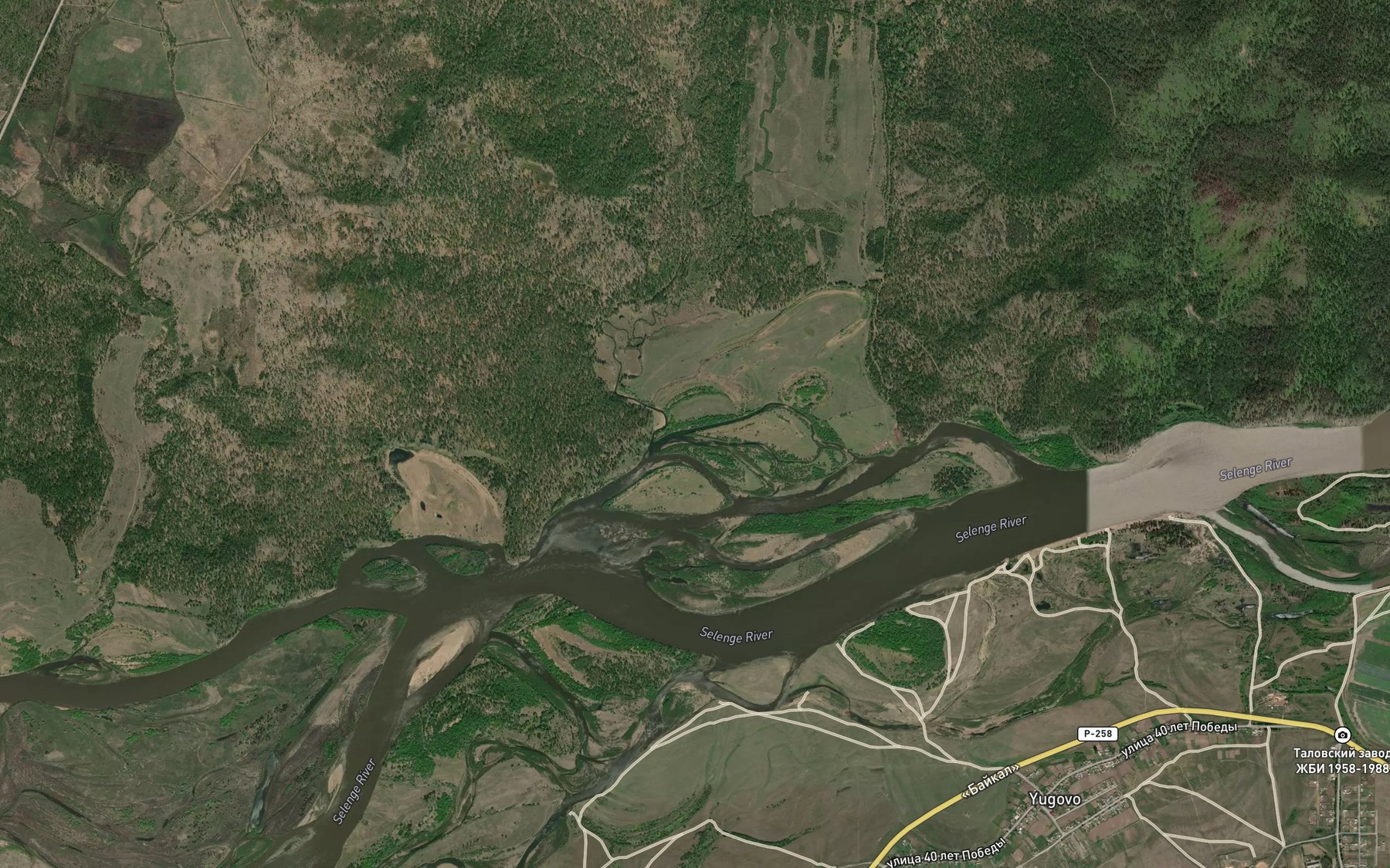 Satellite map of the Meteshikha