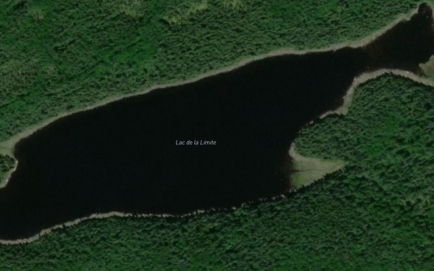 Satellite map of the Lac de la Limite