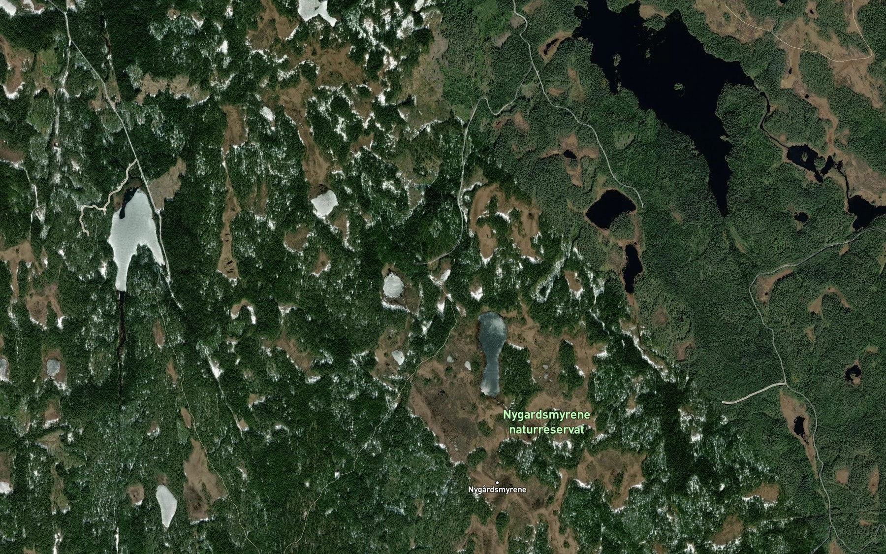 Satellite map of the Grevlingtjern,nordre