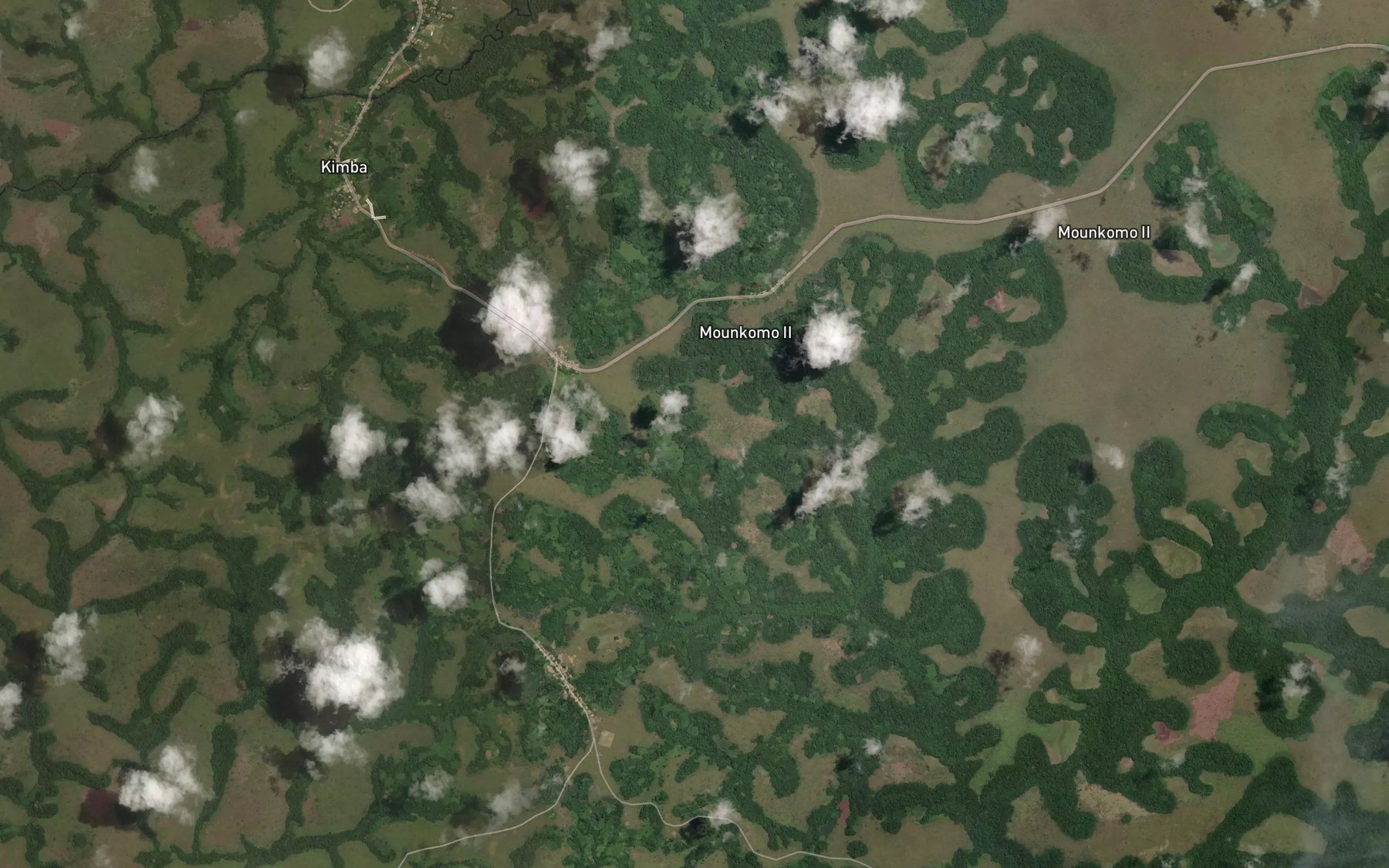 Satellite map of the Zoamina