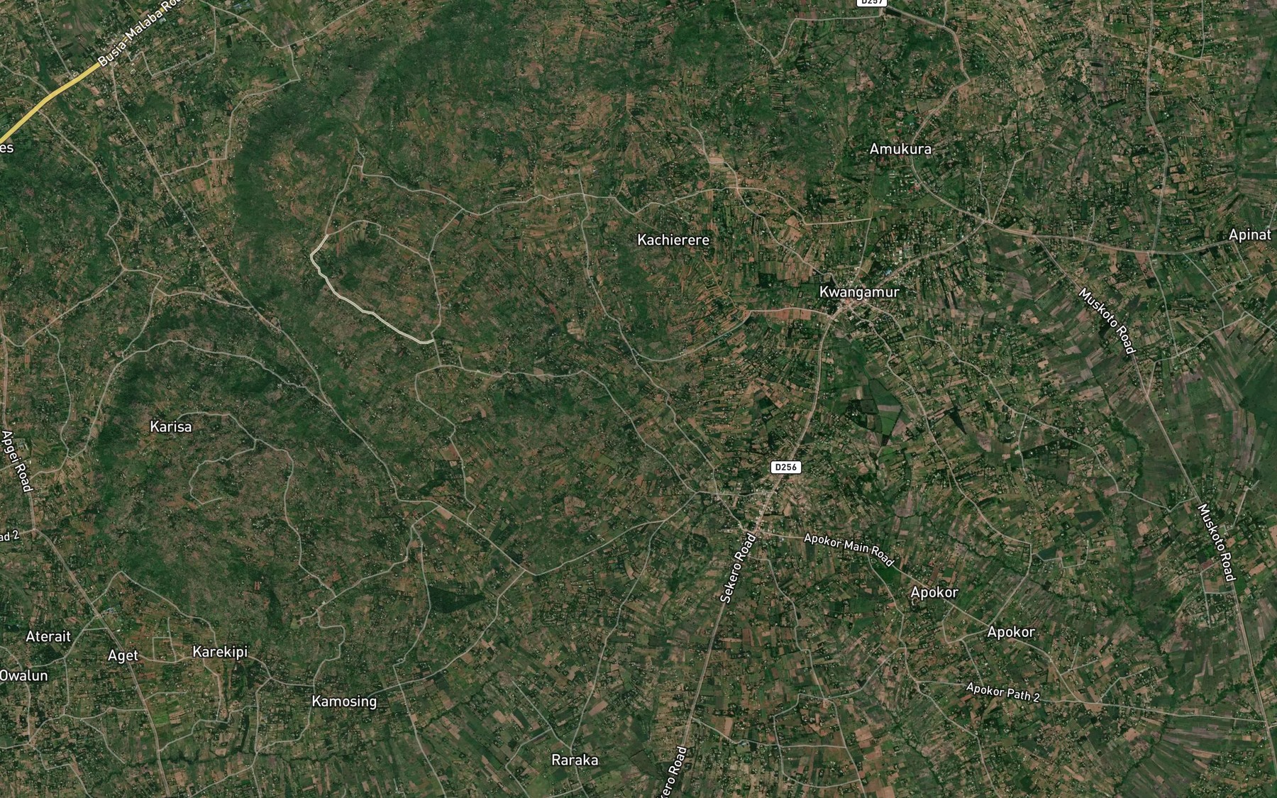Satellite map of the Kaliwa