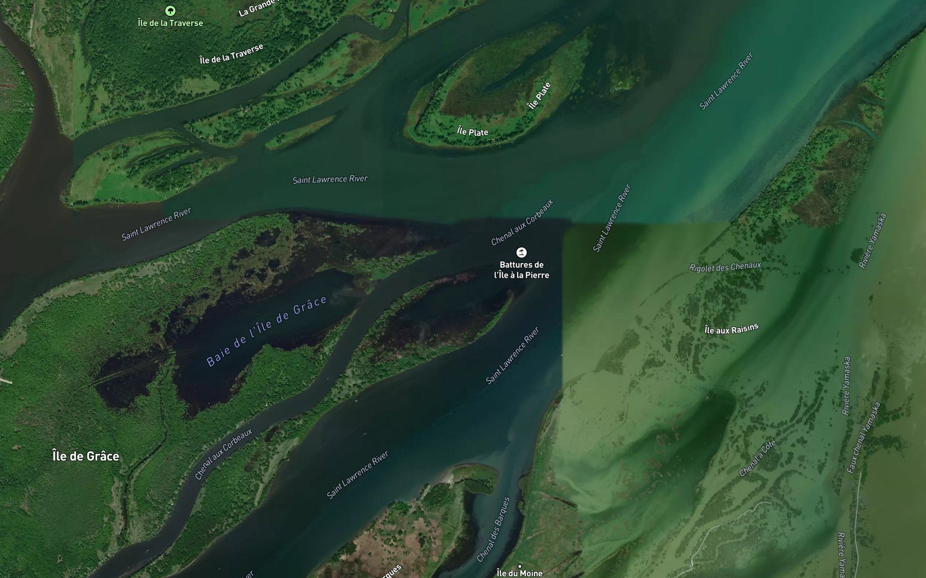 Satellite map of the Baie de l'Ile a la Pierre