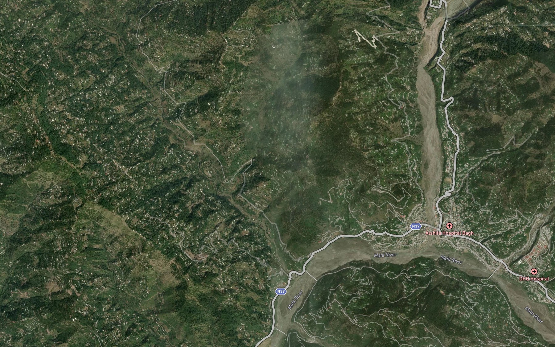 Satellite map of the Kothian