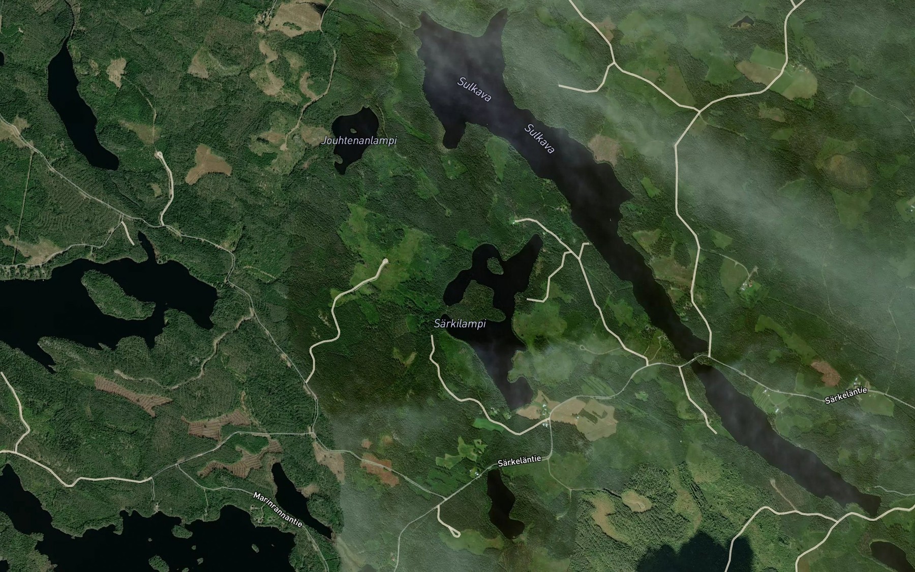 Satellite map of the Katiskavaajanlahti