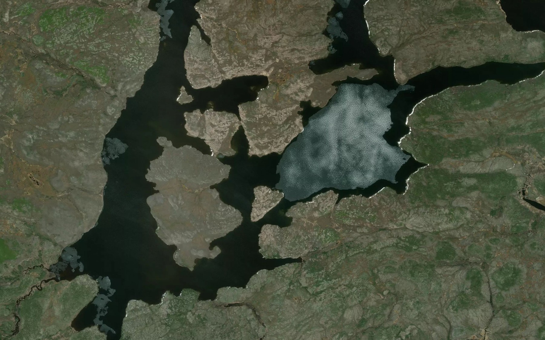 Satellite map of the James Lake