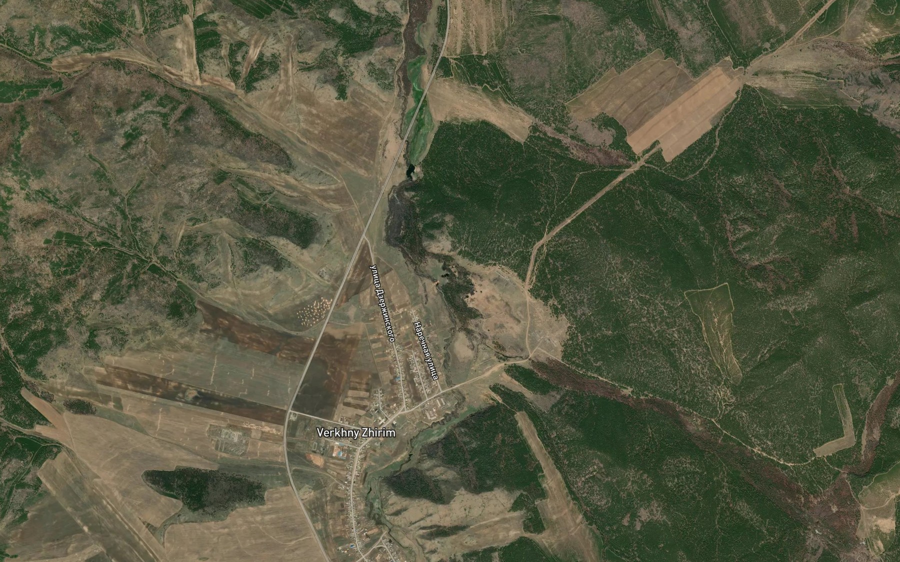Satellite map of the Granichnaya