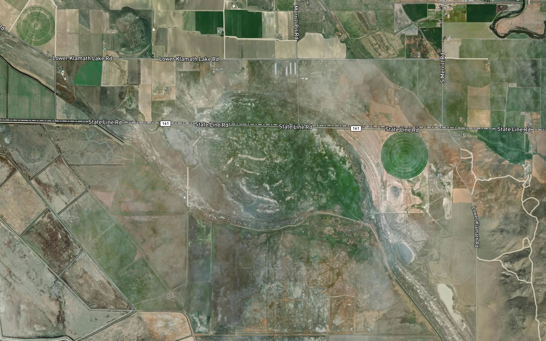 Satellite map of the White Lake