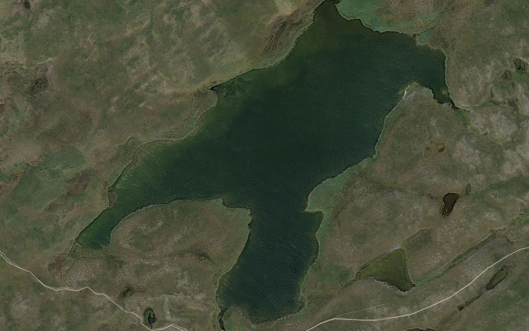 Satellite map of the Vuolit Guovziljavri