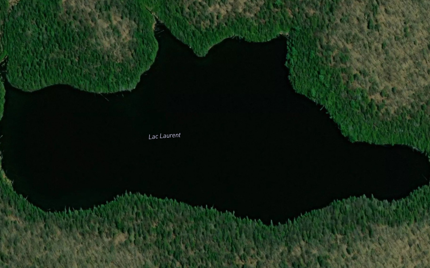 Satellite map of the Lac Laurent
