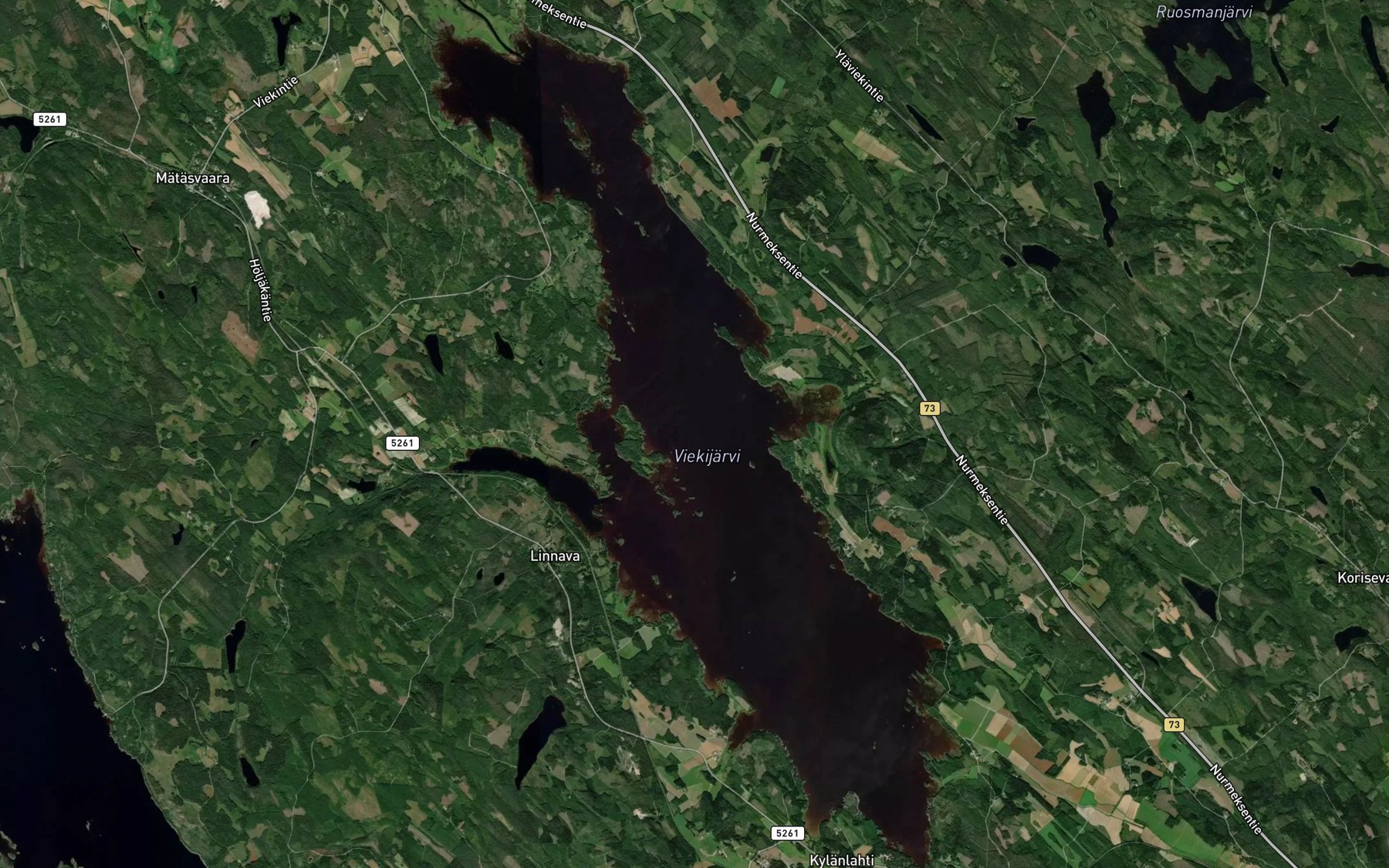 Satellite map of the Korpilahti