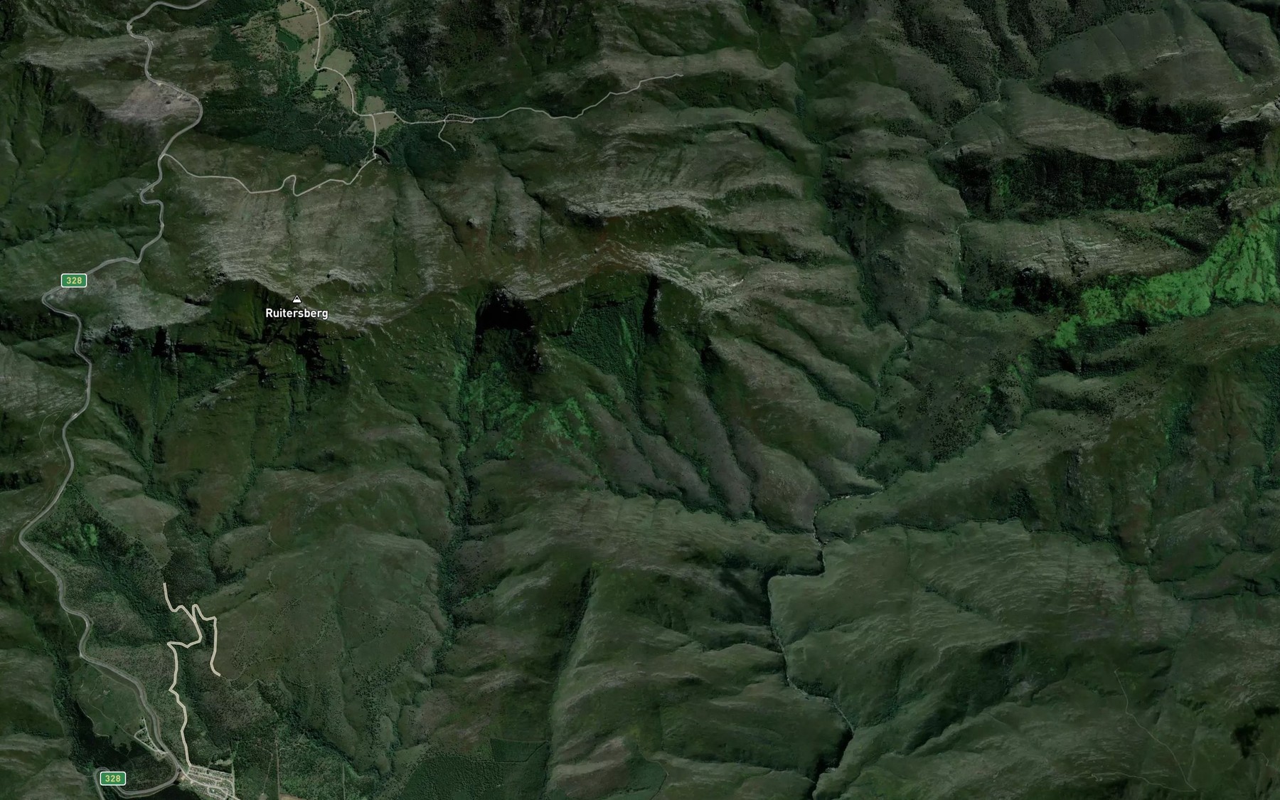 Satellite map of the Noukranskloof