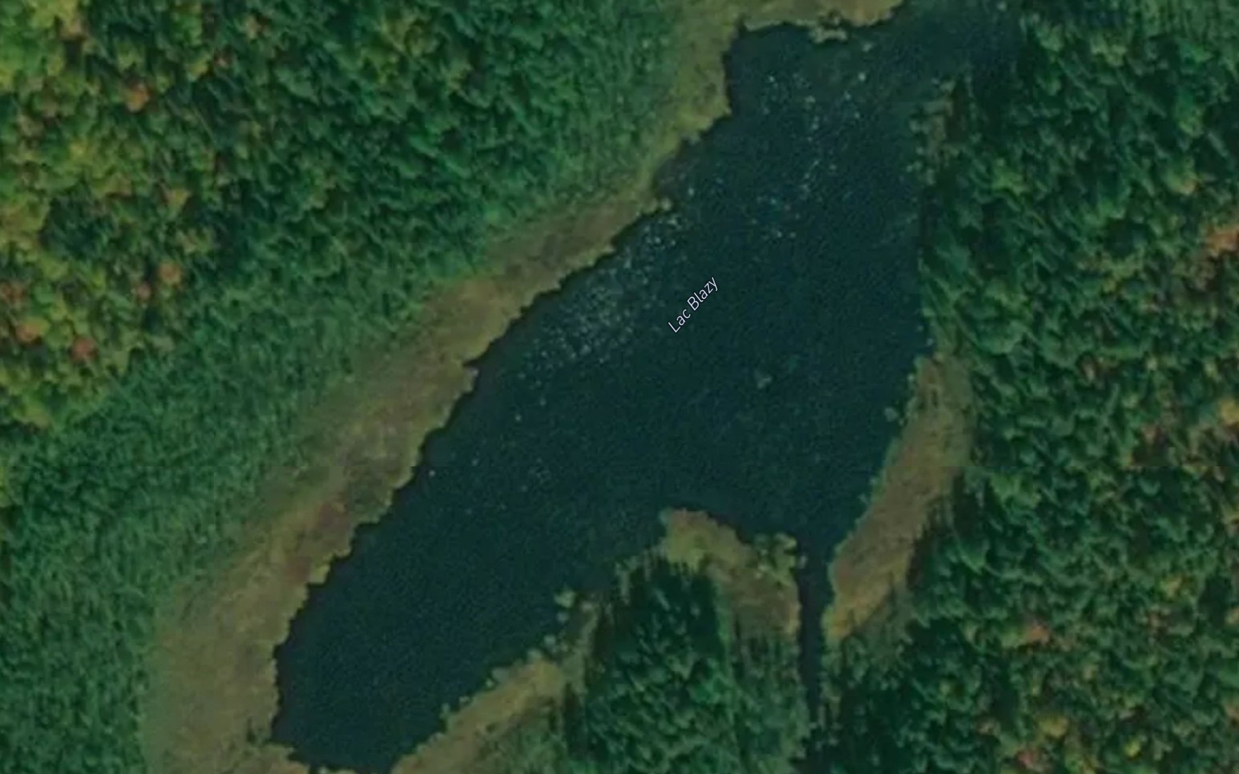Satellite map of the Lac Blazy