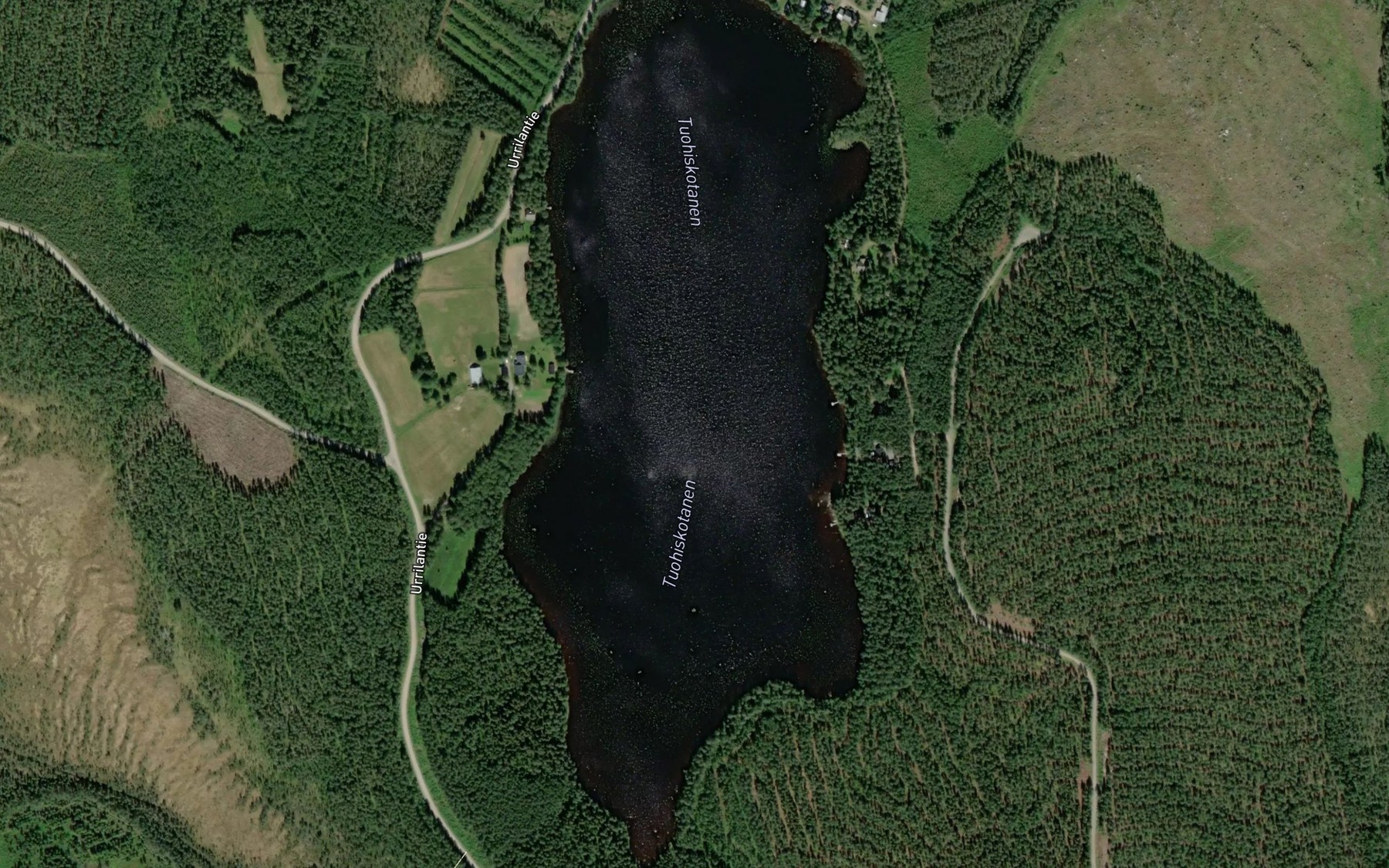Satellite map of the Tuohiskotanen