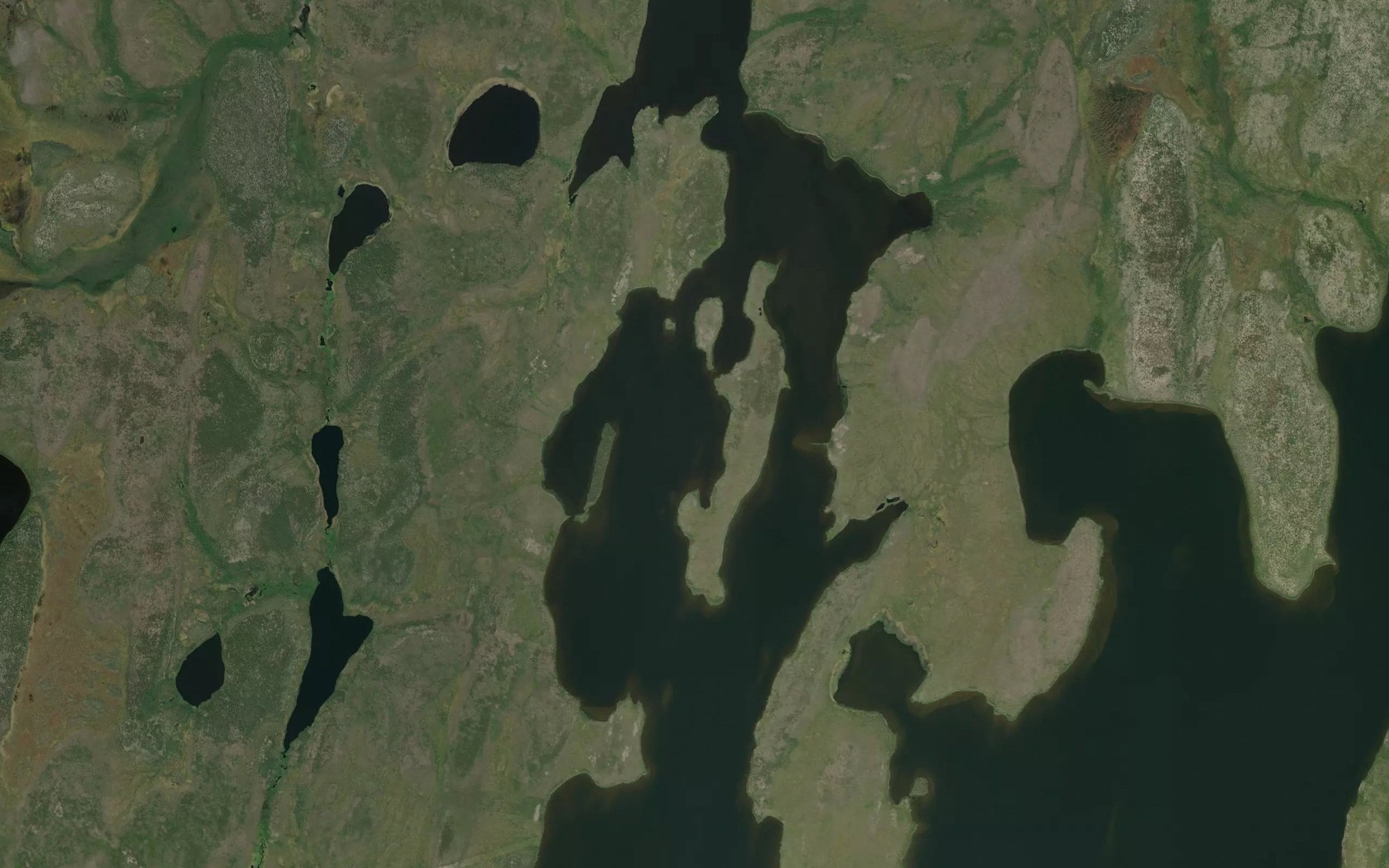 Satellite map of the Lewis Bay