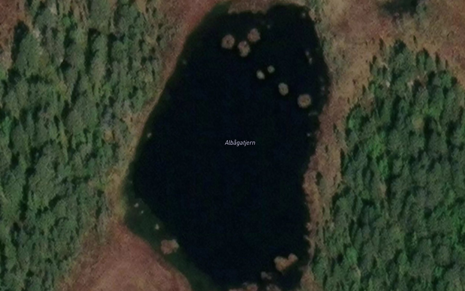 Satellite map of the Albagatjern