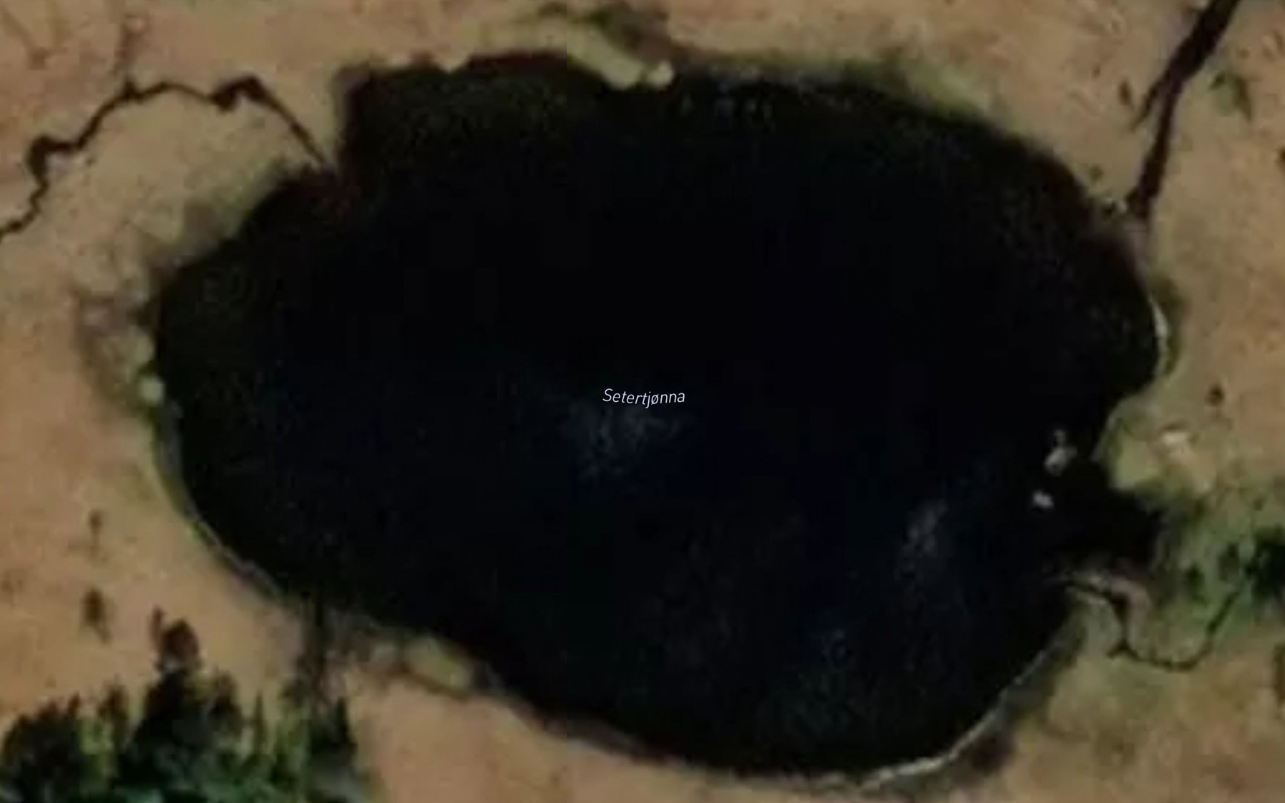 Satellite map of the Saetertjorna