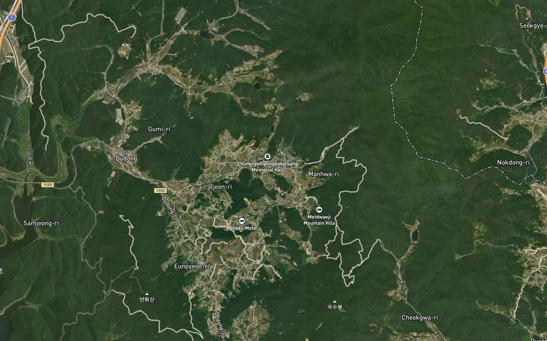 Satellite map of the Saebanmot