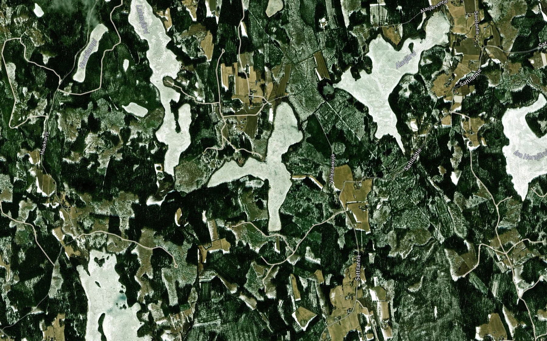 Satellite map of the Keskinen