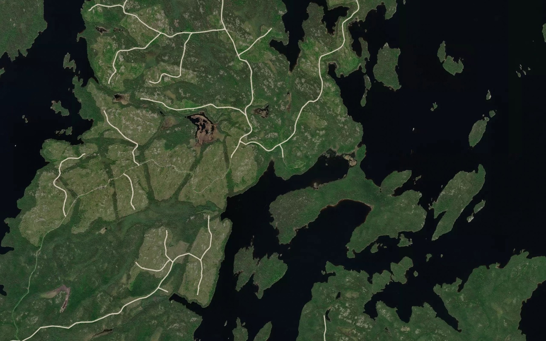 Satellite map of the Baie Elephant
