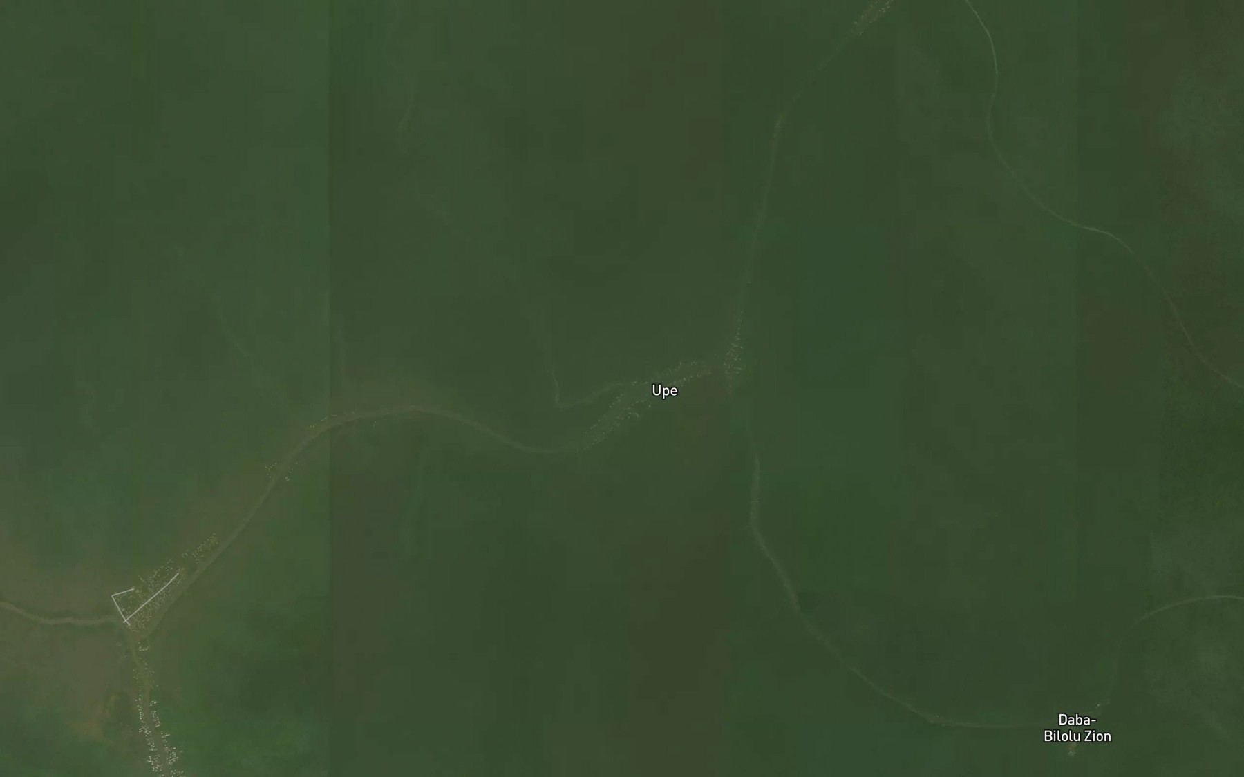 Satellite map of the Oparamo Creek