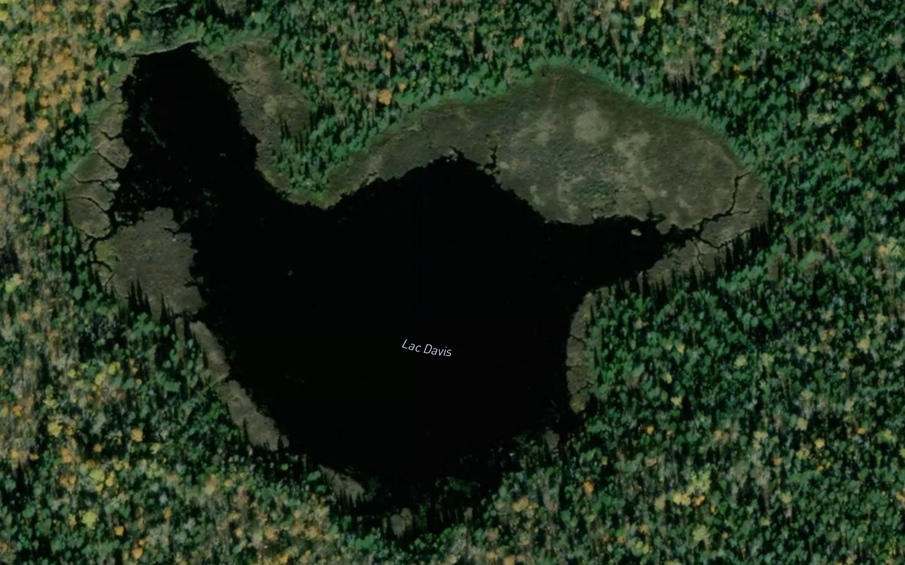 Satellite map of the Lac Davis