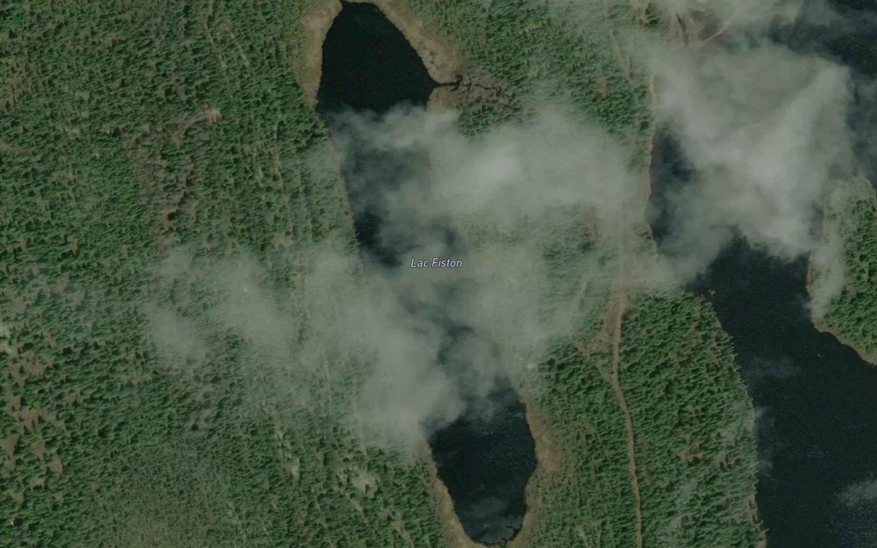 Satellite map of the Lac Fiston
