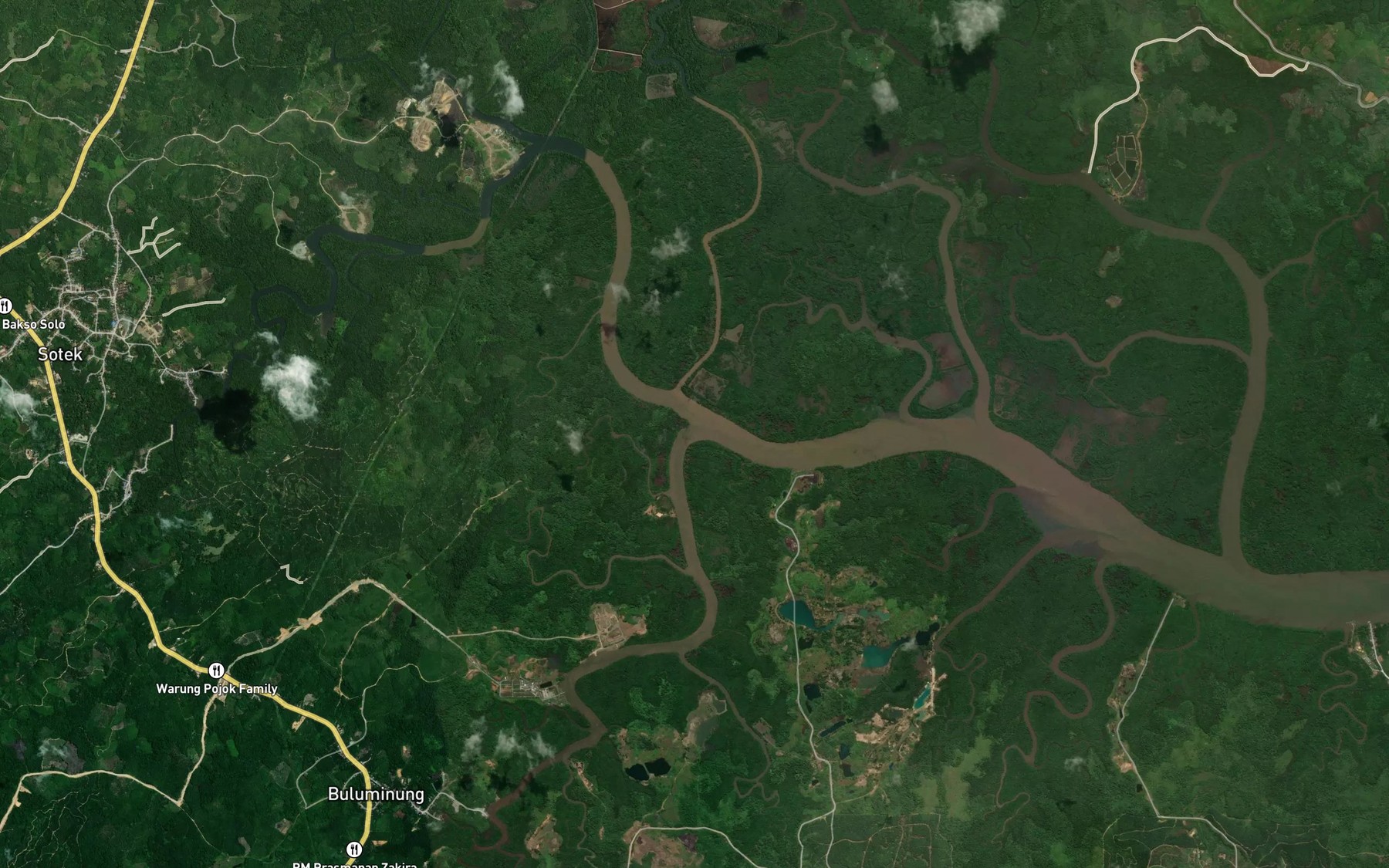 Satellite map of the Sungai Muan