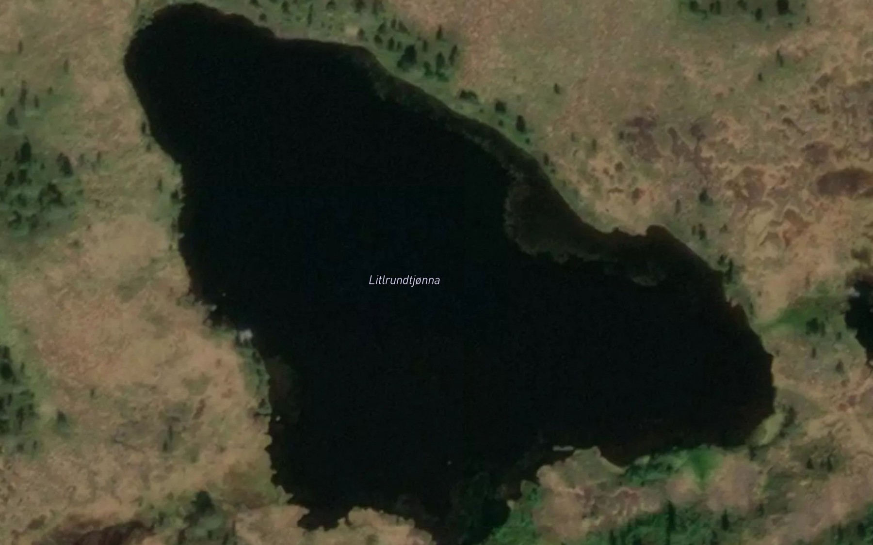 Satellite map of the Litl-Rundtjorna