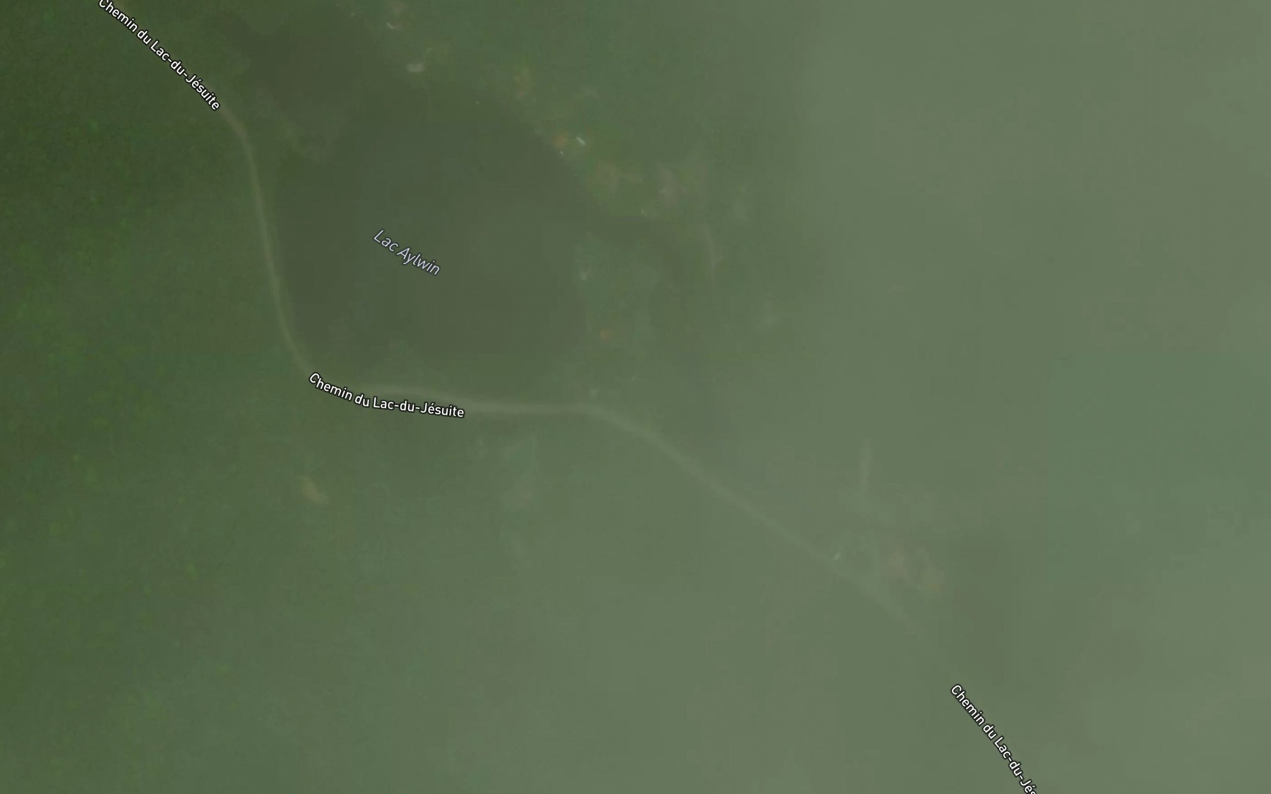 Satellite map of the Lac Aylwin