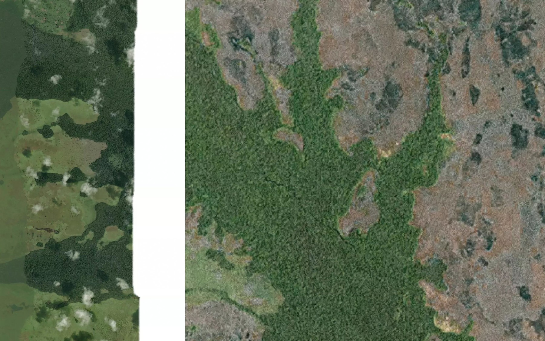 Satellite map of the We